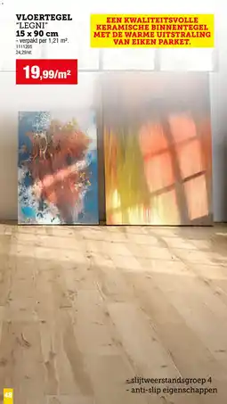 Hubo Vloertegel "legni" aanbieding