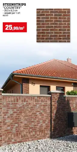 Hubo Steenstrips "country" aanbieding
