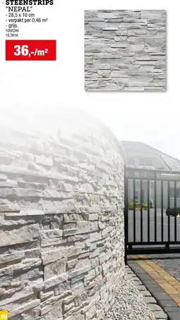 Hubo STEENSTRIPS "NEPAL" aanbieding