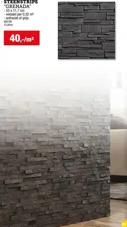 Hubo Steenstrips "grenada" aanbieding