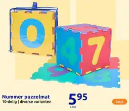 Action Nummer puzzelmat aanbieding