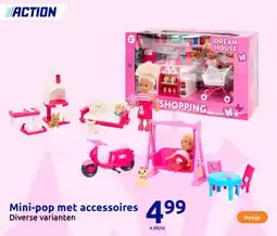 Action Mini-pop met accessoires aanbieding