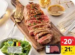 Carrefour Dunne lende zonder been en entrecote van rund Kwaliteitsketen Carrefour aanbieding