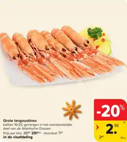 Carrefour Grote langoustines aanbieding