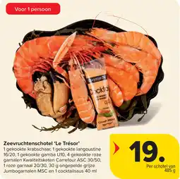 Carrefour Zeevruchtenschotel ‘Le Trésor' aanbieding