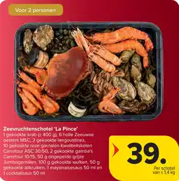 Carrefour Zeevruchtenschotel 'La Pince' aanbieding