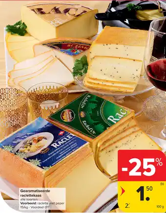 Gearomatiseerde raclettekaas