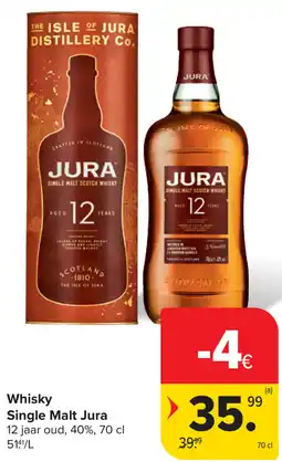 Carrefour Whisky Single Malt Jura aanbieding