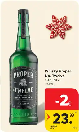 Carrefour Whisky Proper No. Twelve aanbieding