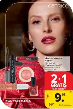 Carrefour Gamma make-up Catrice aanbieding