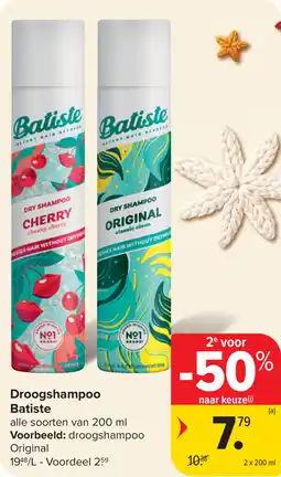 Carrefour Droogshampoo Batiste aanbieding
