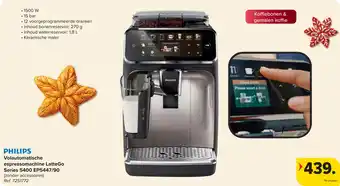 Philips Volautomatische espressomachine LatteGo Series 5400 EP5447/90