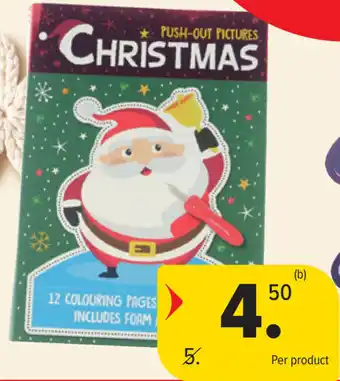 Carrefour Christmas push-out pictures aanbieding