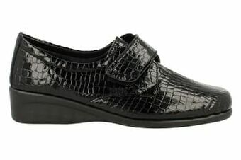 Berca Shoes Hush Puppies Velcroschoen Dames Milen Black - Zwart aanbieding
