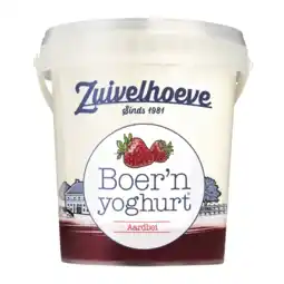Albert Heijn Zuivelhoeve Boer'n yoghurt aardbei aanbieding
