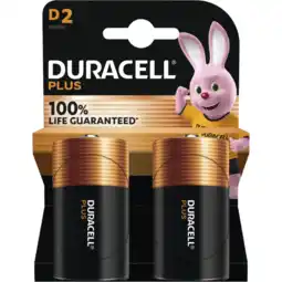 Albert Heijn Duracell Plus D-alkaline batterijen LR20 aanbieding