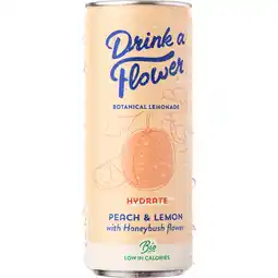 Albert Heijn Drink a Flower Peach & lemon aanbieding