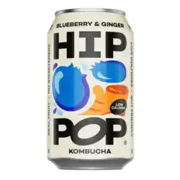 Albert Heijn Hip Pop Kombucha blueberry & ginger aanbieding