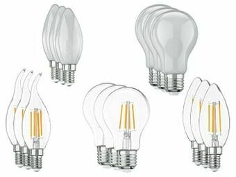 Lidl LIVARNO LUX® Ledfilamentlamp, set van 3, dimbaar aanbieding