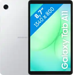 Coolblue Samsung Galaxy Tab A11 8,7 inch 64GB Wifi Zilver aanbieding