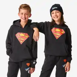 Decathlon Hoodie Superman kind zwart aanbieding