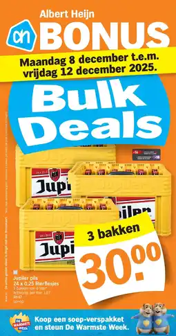 Albert Heijn Jupiler pils 24 x 0.25 literflesjes aanbieding