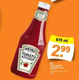 Albert Heijn Heinz tomato ketchup 875 ml aanbieding