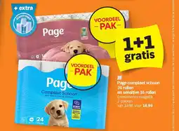 Albert Heijn Page compleet schoon 24 rollen en sensitive 16 rollen aanbieding