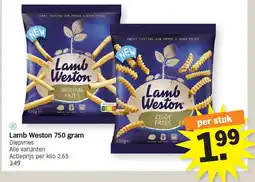 Albert Heijn Lamb Weston 750 gram aanbieding