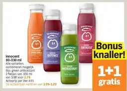 Albert Heijn innocent 80-330 ml aanbieding