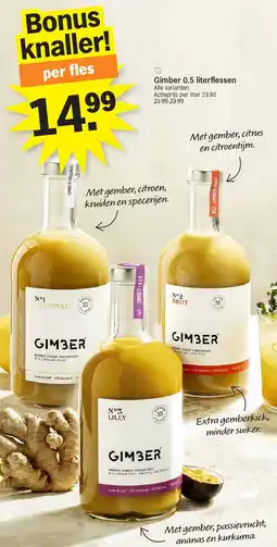 Albert Heijn Gimber 0.5 literflessen aanbieding