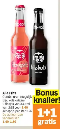 Albert Heijn Alle Fritz aanbieding