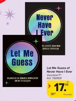 Carrefour Let Me Guess of Never Have I Ever aanbieding