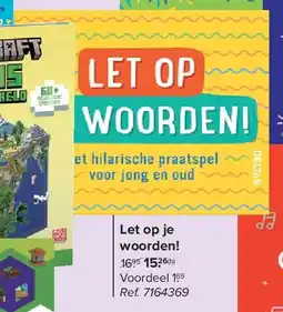 Carrefour Let op je woorden! aanbieding