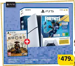 Carrefour PS5-console Slim Disc + 1 controller + Fortnite aanbieding