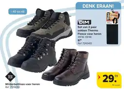 Carrefour Winterbottines voor heren aanbieding
