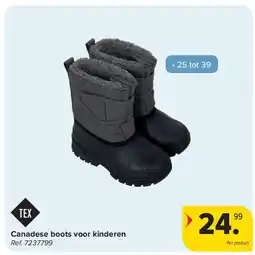 Carrefour Canadese boots voor kinderen aanbieding
