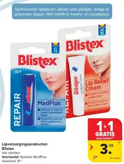 Carrefour Lipverzorgingsproducten Blistex aanbieding