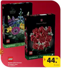 Carrefour Boeket wilde bloemen of boeket rozen aanbieding