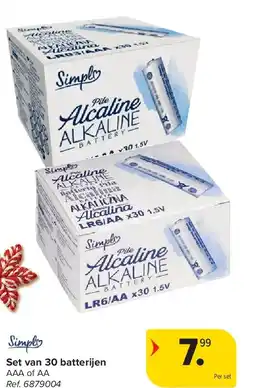 Carrefour Set van 30 batterijen aanbieding
