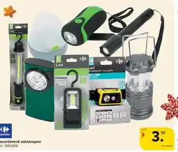 Carrefour Assortiment zaklampen aanbieding