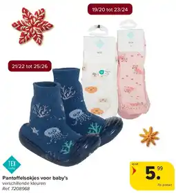 Carrefour Pantoffelsokjes voor baby’s aanbieding