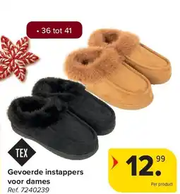 Carrefour Gevoerde instappers voor dames aanbieding