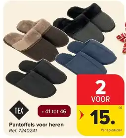 Carrefour Pantoffels voor heren aanbieding