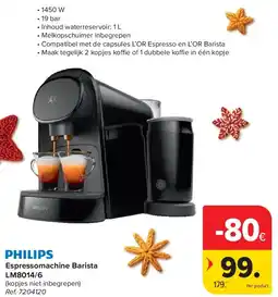 Carrefour Espressomachine Barista LM8014/6 aanbieding