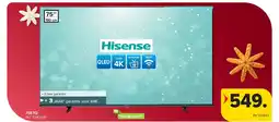 Carrefour Hisense 75E7Q QLED TV aanbieding