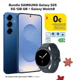 Carrefour Bundle SAMSUNG Galaxy S25 5G 128 GB + Galaxy Watch8 aanbieding