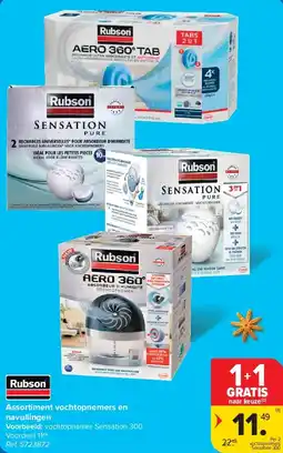 Carrefour Assortiment vochtopnemers en navullingen aanbieding