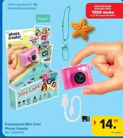 Carrefour Fototoestel Mini Cam’ Photo Creator aanbieding