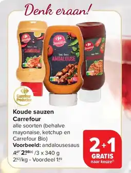 Carrefour Koude sauzen Carrefour aanbieding